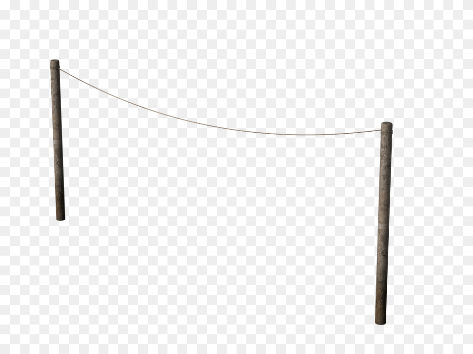 Washing Line Side View, Rope, Utility Pole, Bow, Weapon Free Png Download