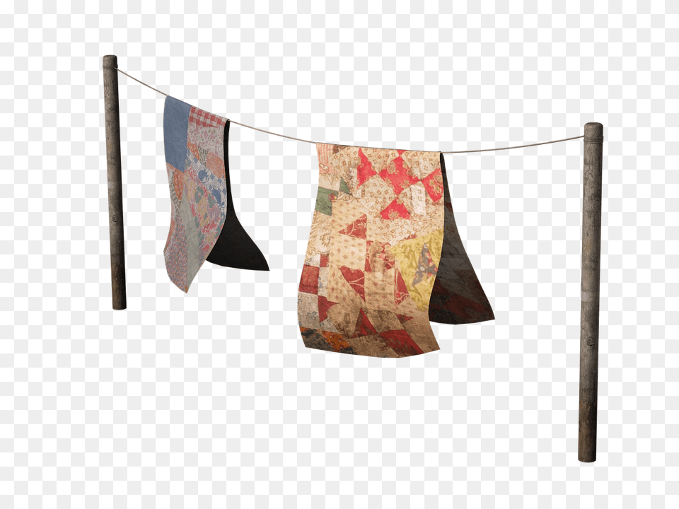 Washing Line With Coloured Rugs, Formal Wear, Quilt, Clothing, Dress Free Transparent Png