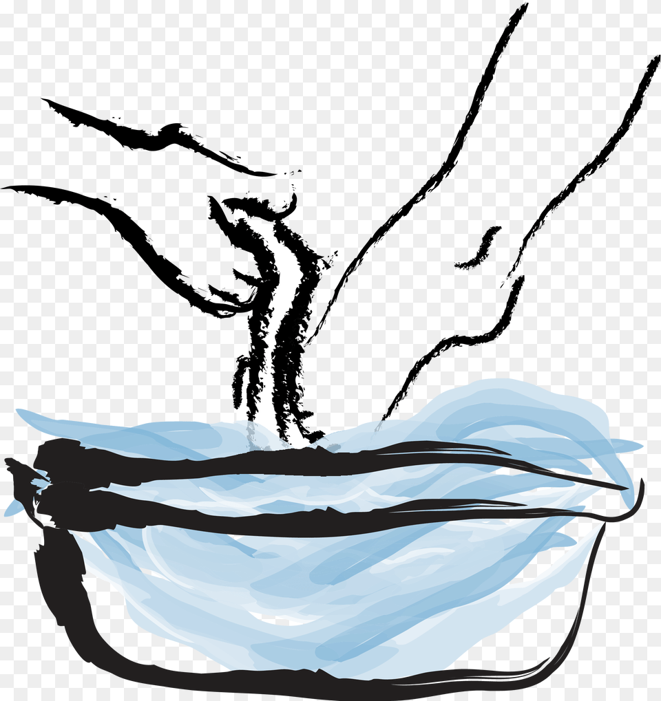 Washing Of Feet Clipart, Water Sports, Water, Swimming, Leisure Activities Free Png Download