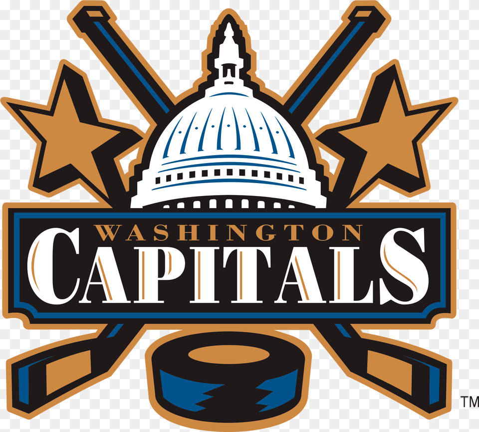 Washington Capitals Logo History, Symbol, Bulldozer, Machine, Architecture Png