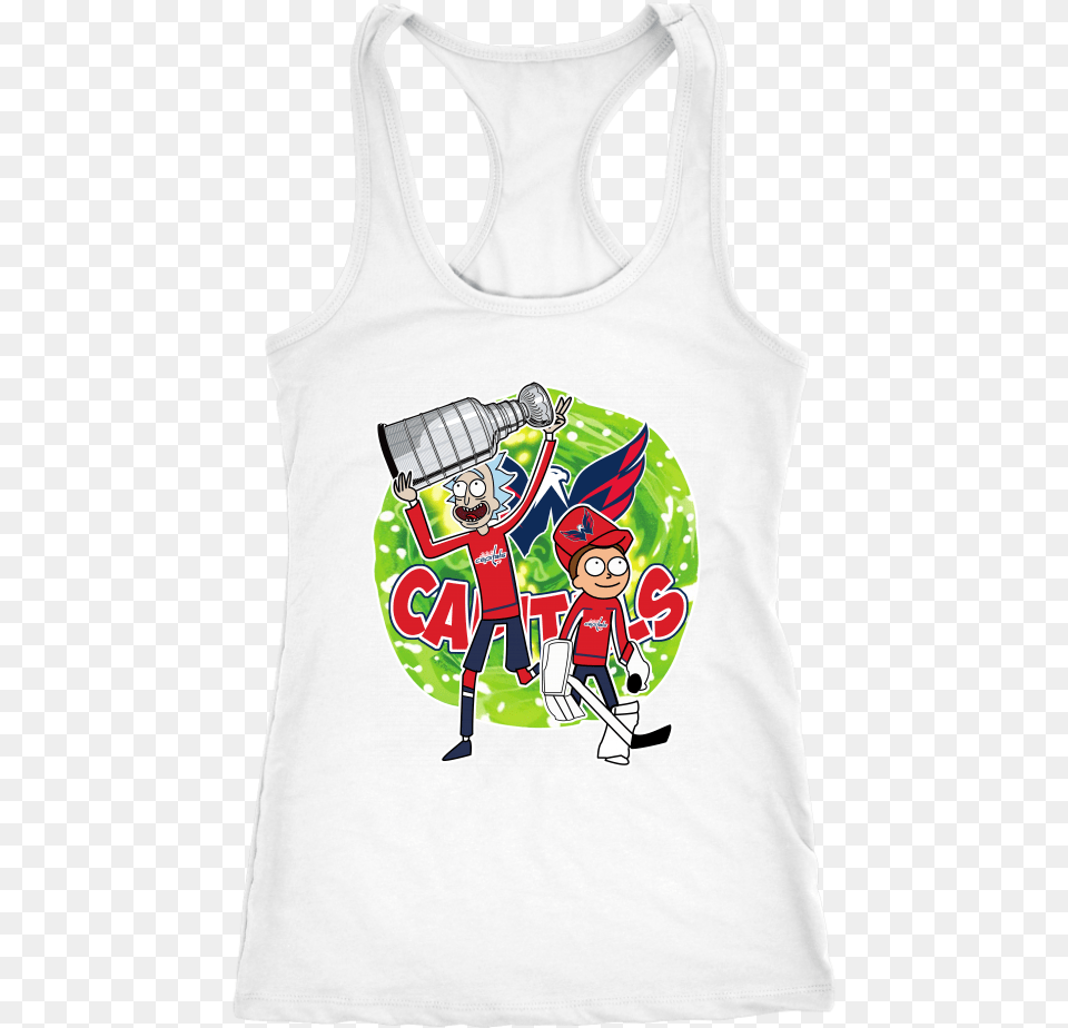 Washington Capitals Stanley Cup Rick And Morty Women, Clothing, Tank Top, Baby, Person Free Transparent Png