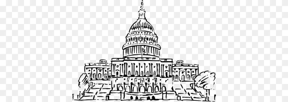 Washington Dc Capitol Build Us Capitol Clip Art, Gray Free Png