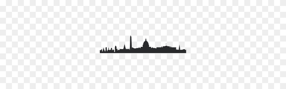 Washington Dc Cityscape Wall Decal, Architecture, Building, Silhouette, Spire Png