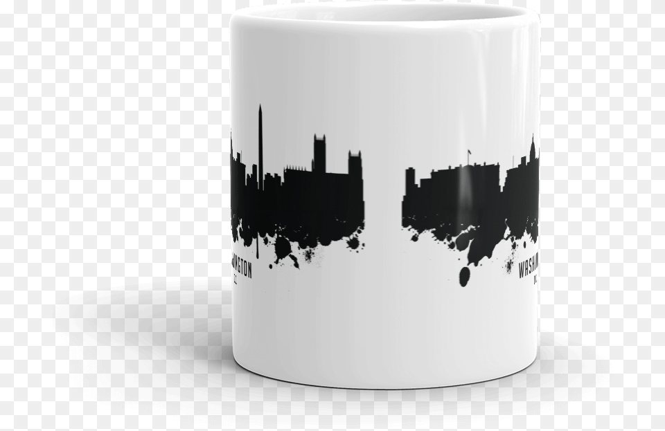 Washington Dc Skyline Coffee Mug Skyline, Art, Porcelain, Pottery, Beverage Png Image