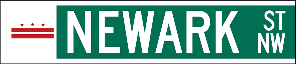 Washington Dc Street Name Sign Clipart, Symbol, Logo Free Png