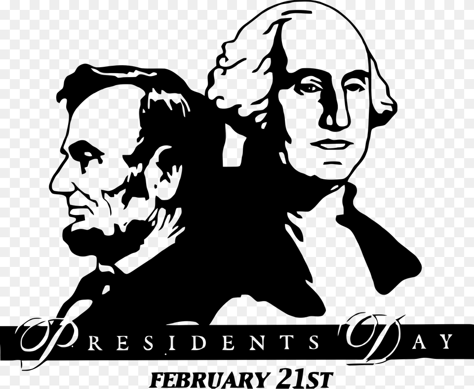 Washington Lincoln Presidents Day Clip Arts Clip Art Presidents Day, Gray Png Image