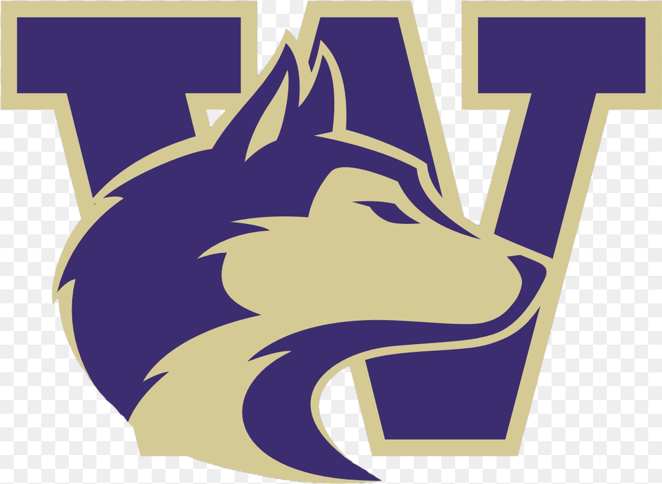 Washington Logos Huskies University Of Washington Logo, Animal, Fish, Sea Life, Shark Free Transparent Png