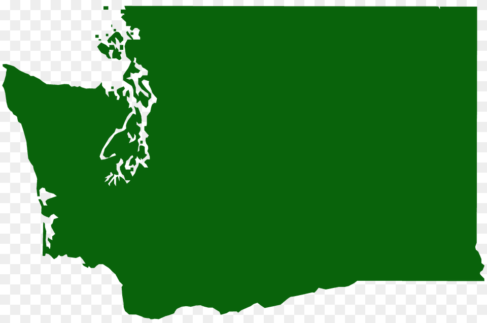 Washington Map Silhouette, Chart, Green, Plot, Land Free Png Download