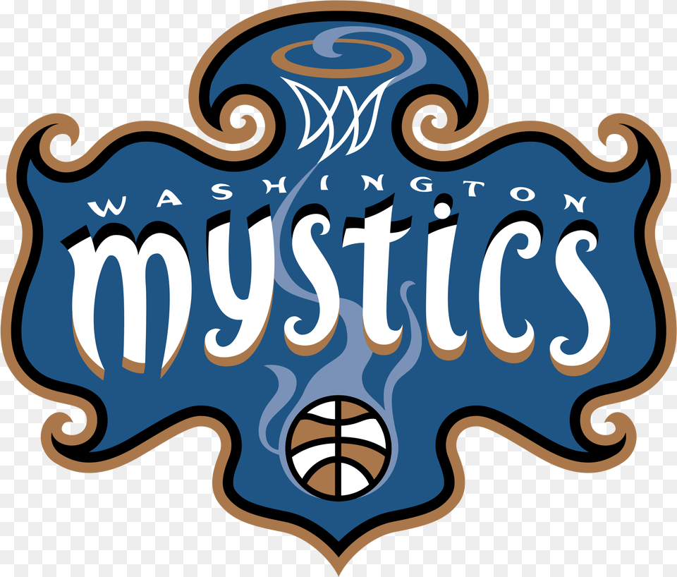 Washington Mystics Logo Transparent Washington Mystics, Badge, Symbol, Text Free Png