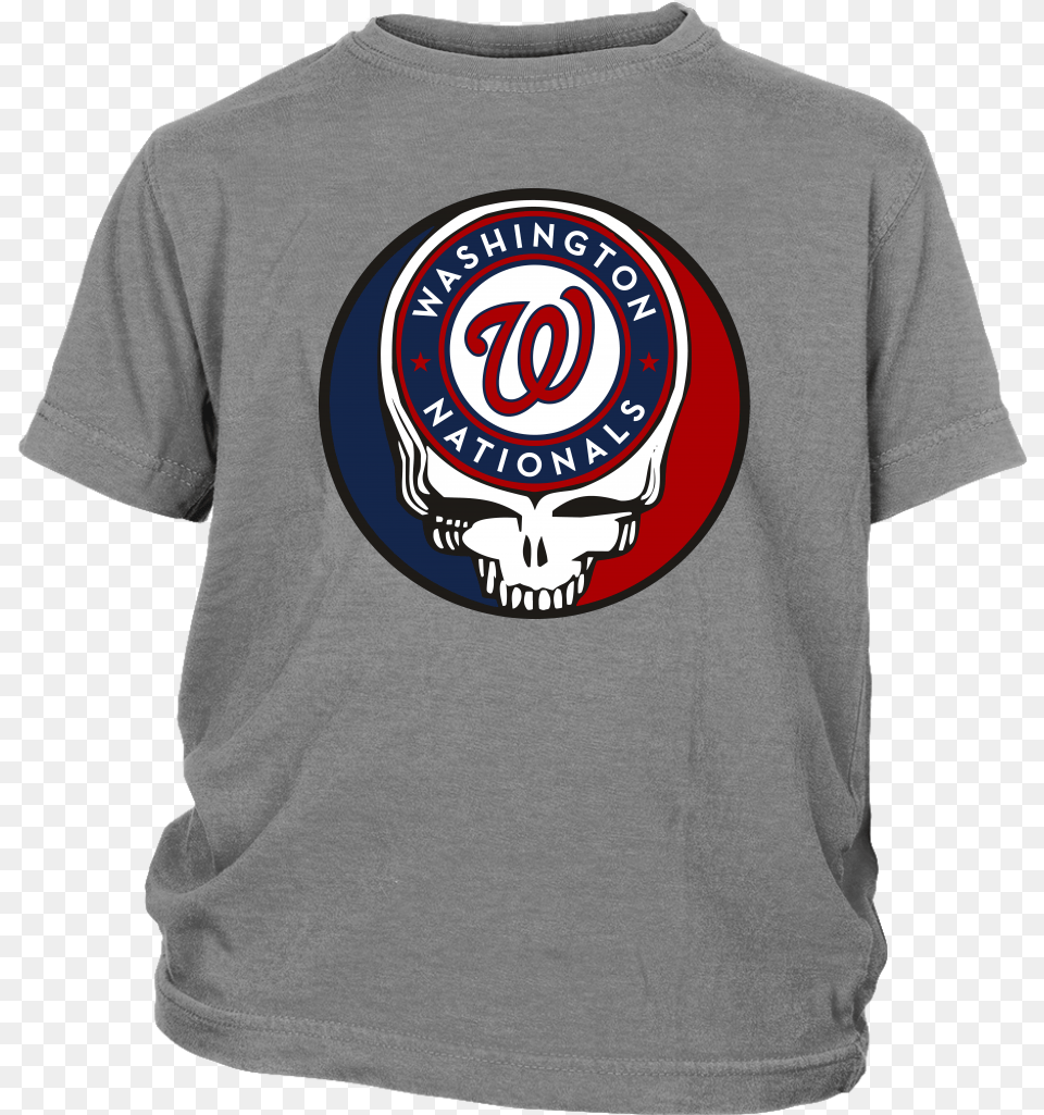 Washington Nationals Grateful Dead Steal Your Face Asdf Movie Wanna Go Skateboard, Clothing, T-shirt, Shirt Free Transparent Png