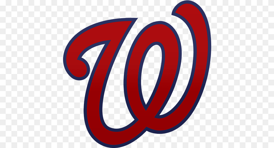 Washington Nationals W Logo Transparent Baseball Washington Nationals Logo, Text, Symbol Png Image