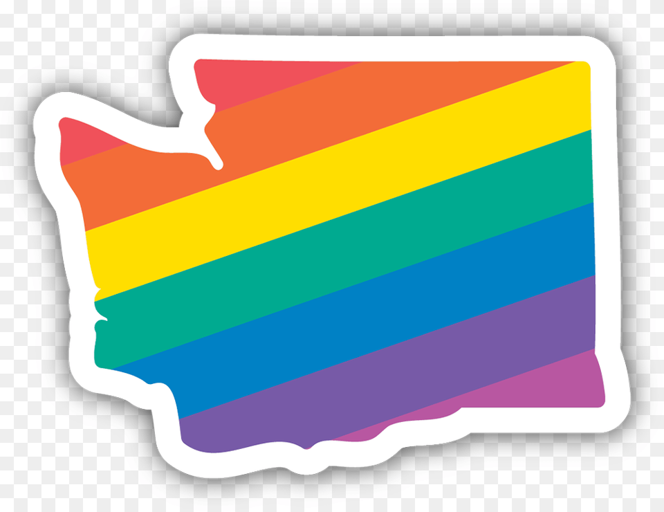 Washington Rainbow Sticker Plot Png