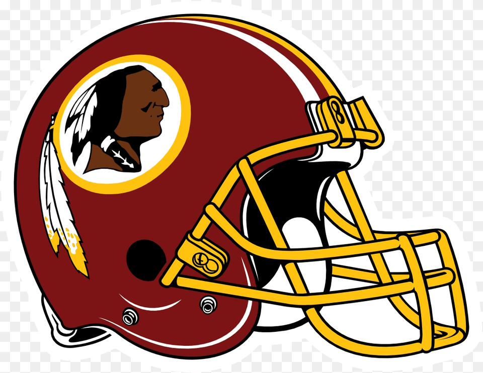 Washington Redskins Clipart Vector Washington Redskins Helmet Vector, American Football, Sport, Football, Football Helmet Png