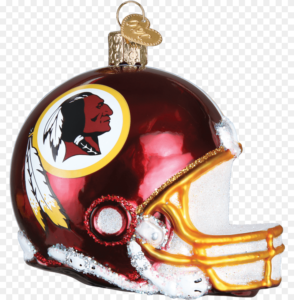 Washington Redskins Helmet Old World Christmas Ornament Logo Image, Football Helmet, American Football, Sport, Football Free Transparent Png