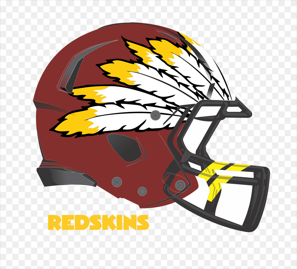 Washington Redskins Helmet Design Washington Redskins, Crash Helmet, American Football, Football, Person Png Image