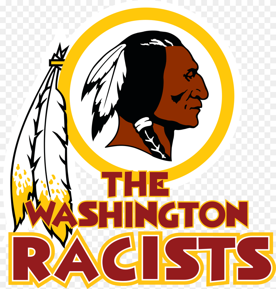 Washington Redskins Logo, Person, Face, Head, Advertisement Free Png
