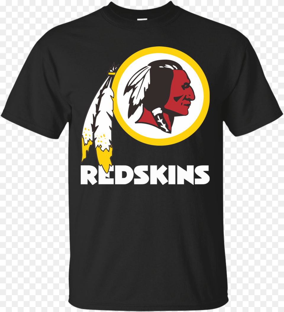 Washington Redskins Logo Football Men39s T Shirt Washington Redskins, Clothing, T-shirt, Person, Face Png