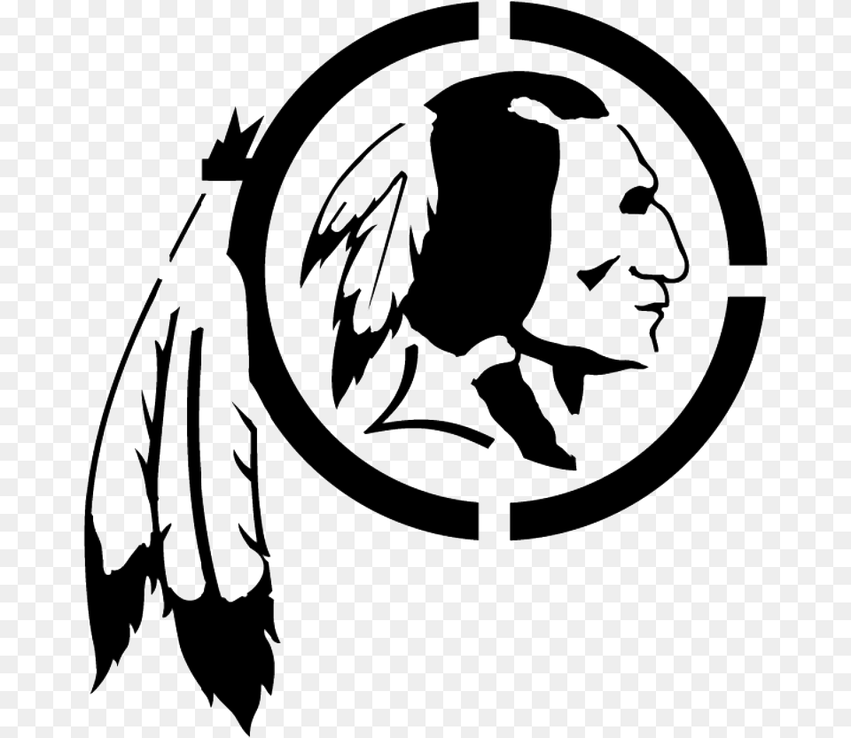 Washington Redskins Nfl Logo Super Bowl Xxii Dallas Washington Redskins Logo, Stencil, Person, Text Free Transparent Png