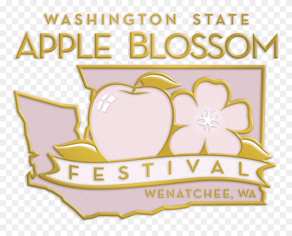 Washington State Apple Blossom Festival Clip Art, Logo, Badge, Symbol Free Transparent Png