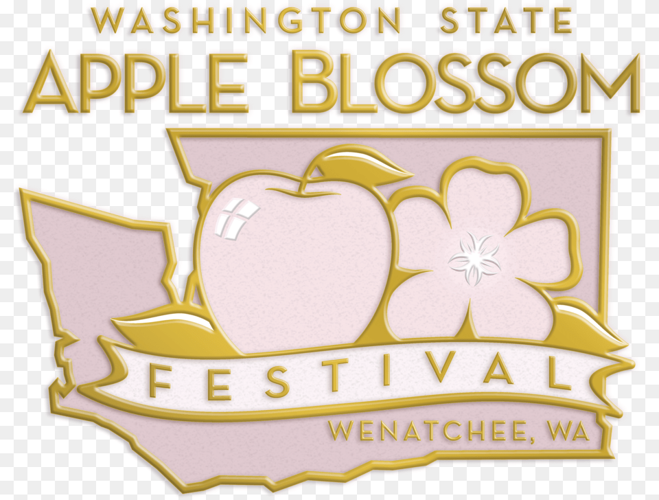 Washington State Apple Blossom Festival Logo Wa Free Png