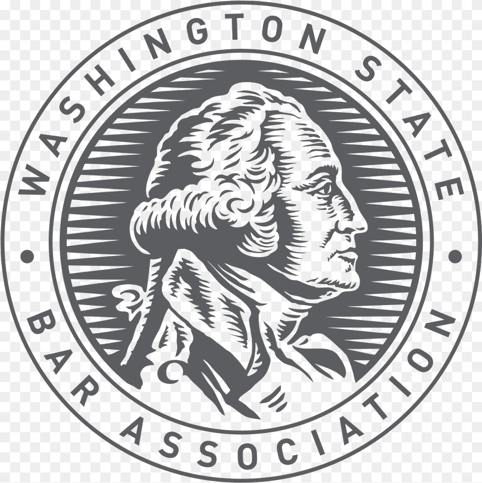 Washington State Bar Association Logo Washington State Bar Association, Emblem, Symbol, Person, Face Png Image