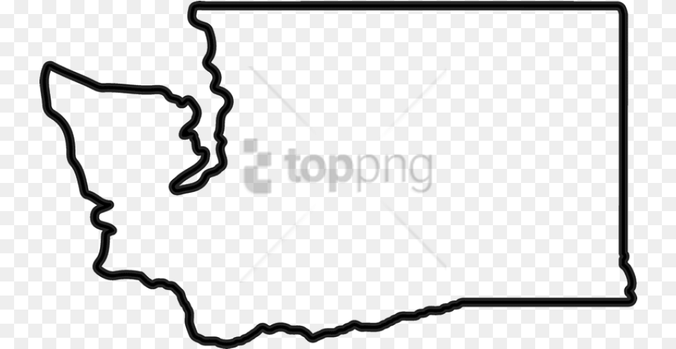 Washington State Image With Washington State Outline, Chart, Plot, Text Free Png