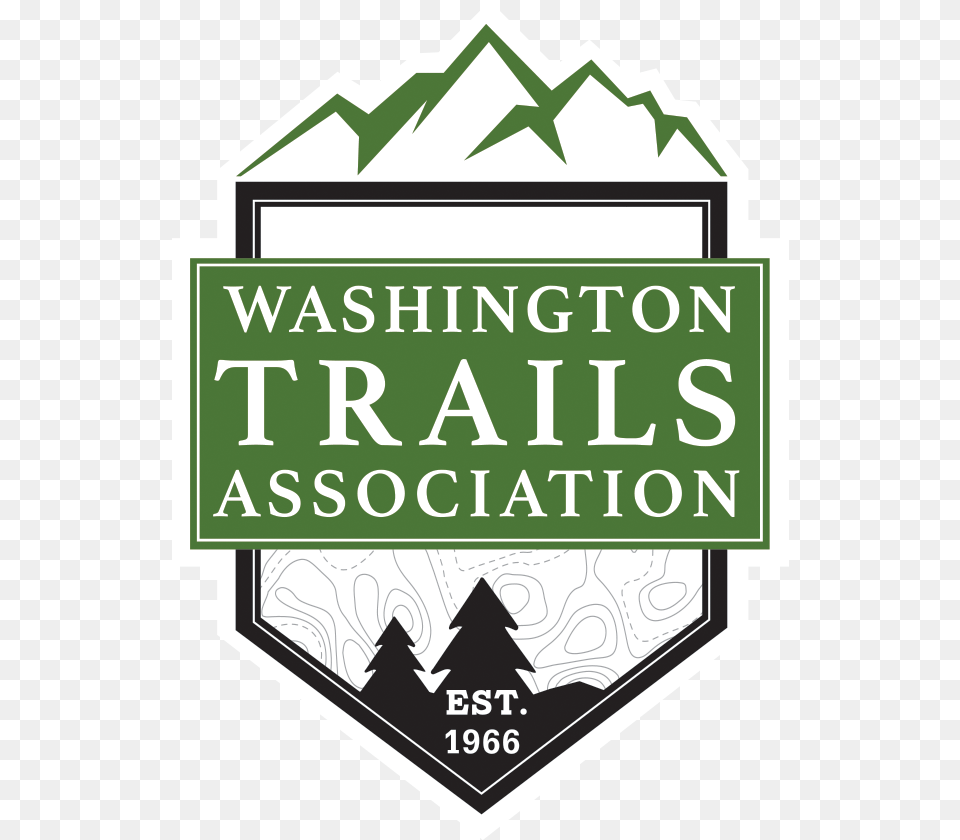 Washington Trails Association Is The Voice For Hikers Washington Trails Association Logo, Badge, Symbol, Book, Publication Free Transparent Png