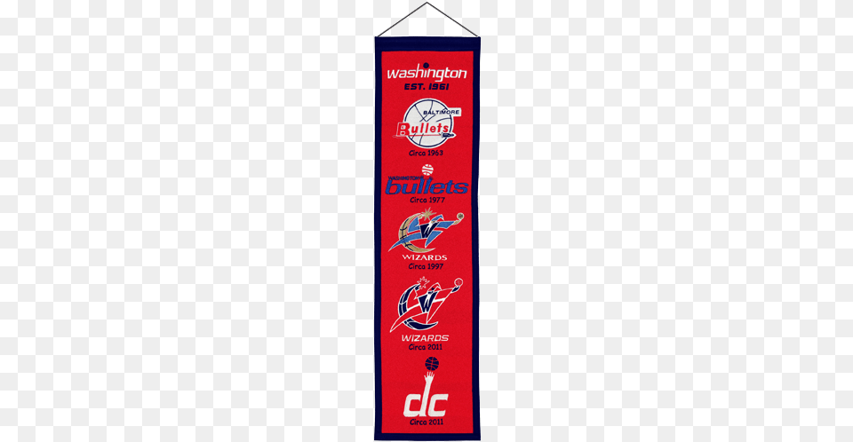 Washington Wizards Heritage Banner, Home Decor, Rug Free Png