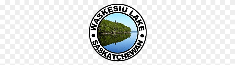 Waskesiu Lake National Park Round Sticker, Land, Outdoors, Nature, Water Free Png