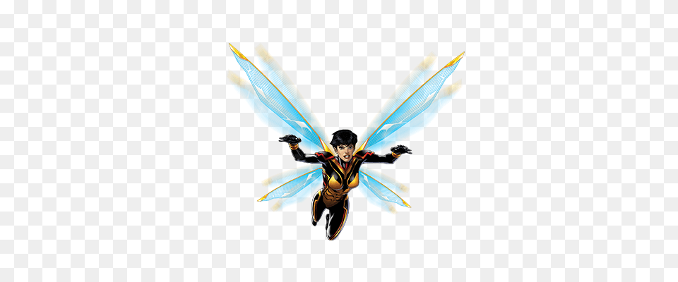 Wasp Avengers Characters Marvel Hq, Animal, Bee, Insect, Invertebrate Png Image