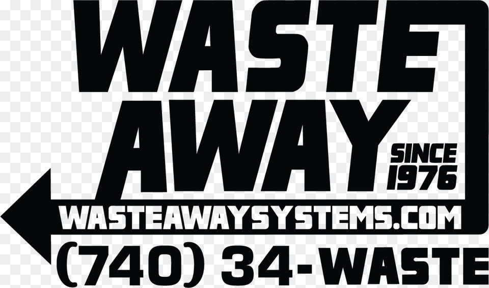 Waste Away Systems Logo Poster, Advertisement, Scoreboard, Text, Adult Free Png