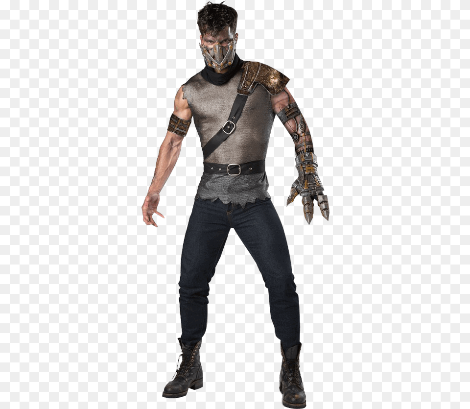 Wasteland Warrior Mens Costume Mad Max Costume Men, Clothing, Person, Adult, Man Png Image