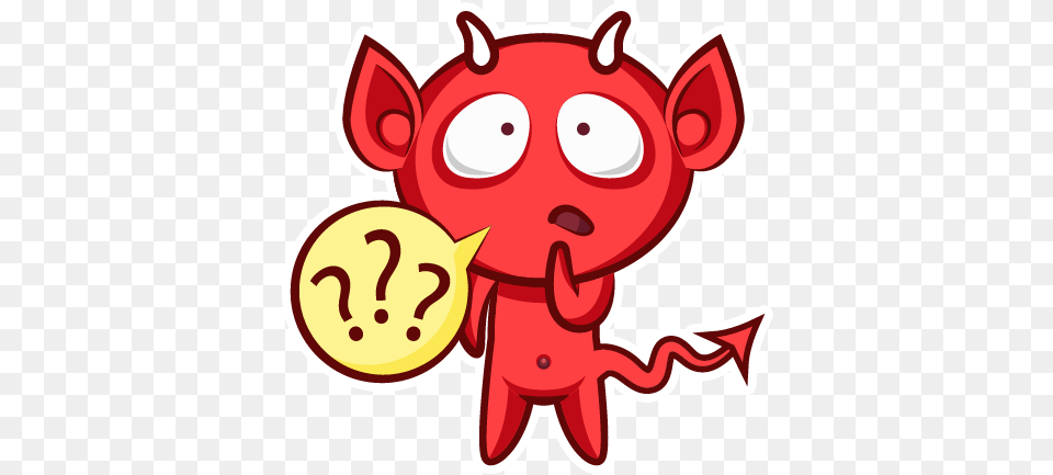 Wastickerapps Cute Evil Apps On Google Play Devil Doubt, Sticker, Animal, Bear, Mammal Free Png Download