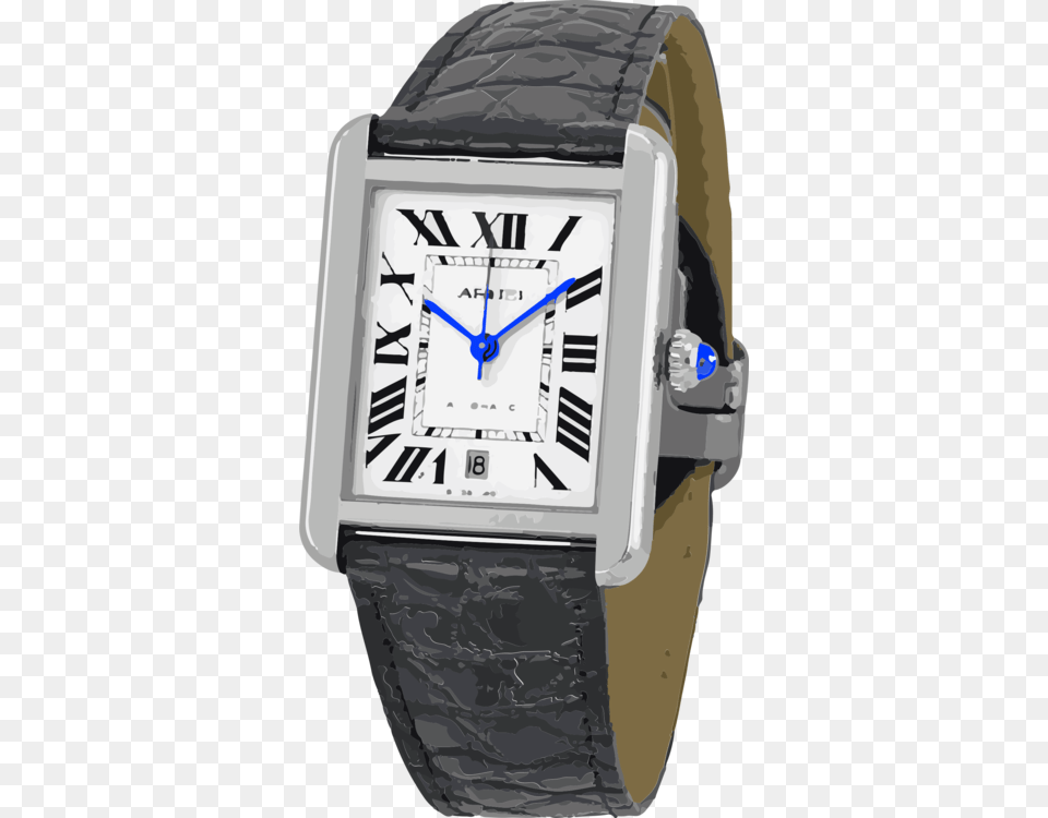 Watch Accessorybrandwatch Cartier Leather Watch Mens, Arm, Body Part, Person, Wristwatch Png Image