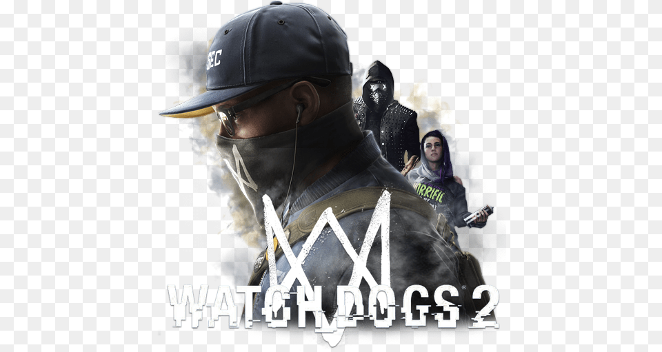 Watch Dogs 2 Icon Baseball Cap, Hat, Advertisement, Baseball Cap, Clothing Png Image