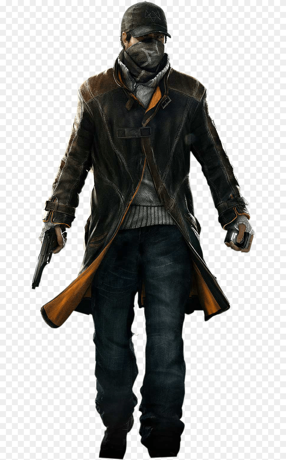 Watch Dogs Aiden Pearce, Clothing, Coat, Jacket, Firearm Png Image