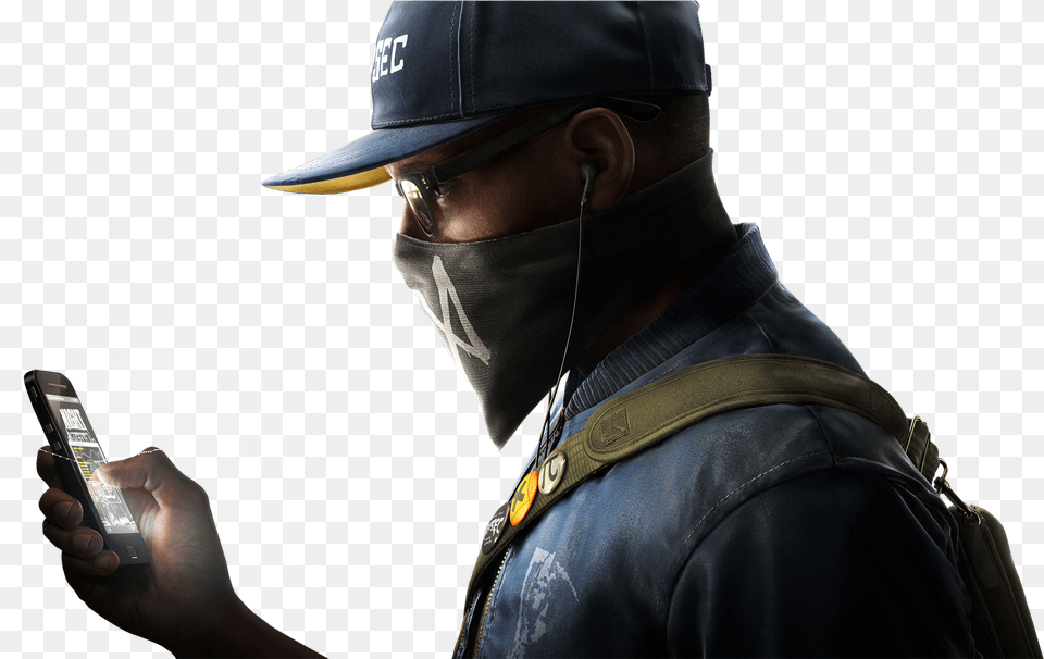 Watch Dogs Clipart School Watch Dogs 2 Render, Mobile Phone, Electronics, Phone, Hat Png Image