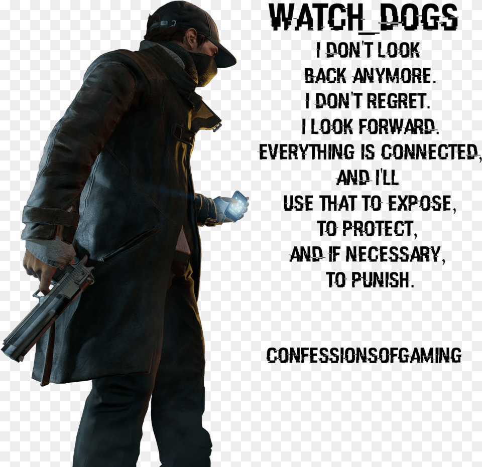 Watch Dogs Game Quotes, Weapon, Clothing, Coat, Firearm Png Image