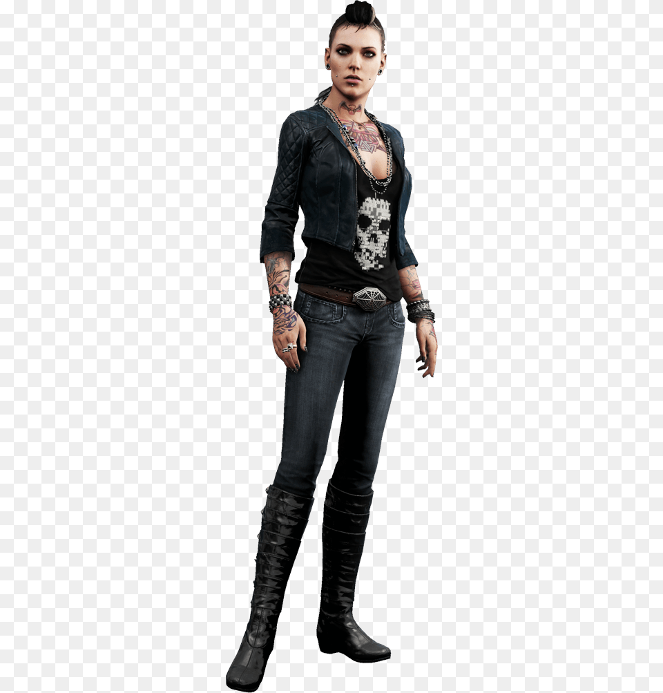 Watch Dogs Lady, Tattoo, Sleeve, Skin, Person Free Png Download