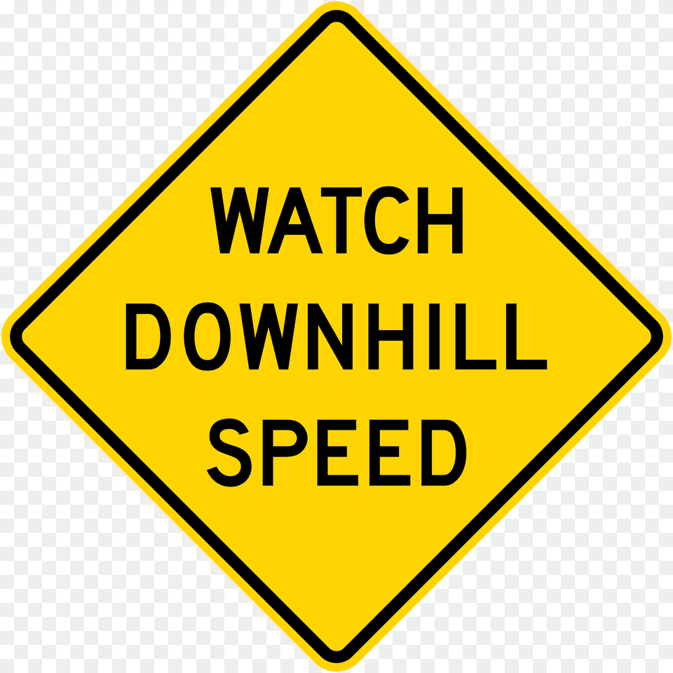 Watch Downhill Speed California Clipart, Sign, Symbol, Road Sign Free Png