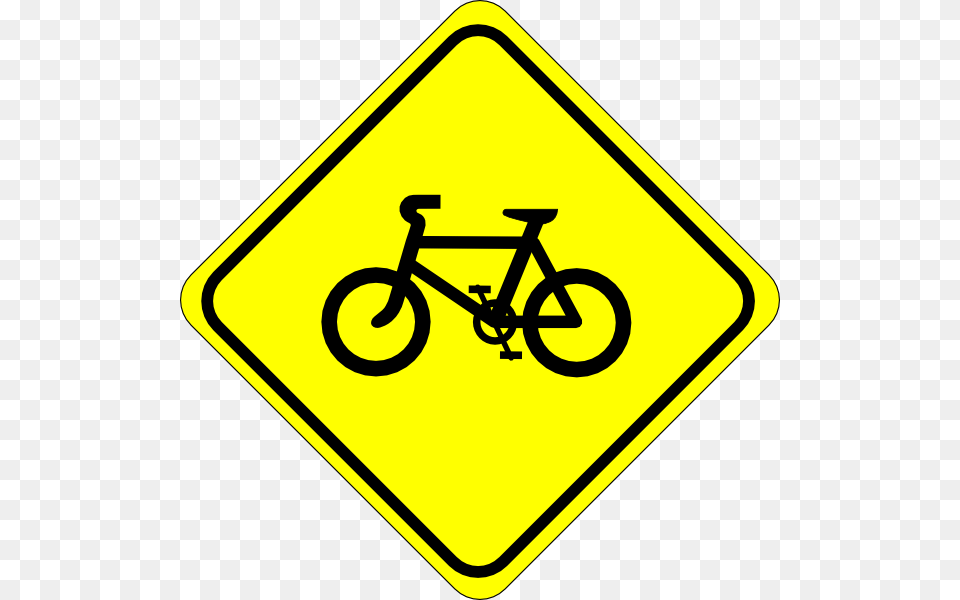 Watch For Bicycles Sign Clip Art Vector, Symbol, Bicycle, Transportation, Vehicle Free Transparent Png