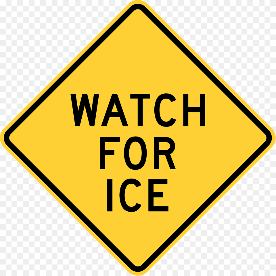 Watch For Ice Pennsylvania Clipart, Road Sign, Sign, Symbol Free Png Download