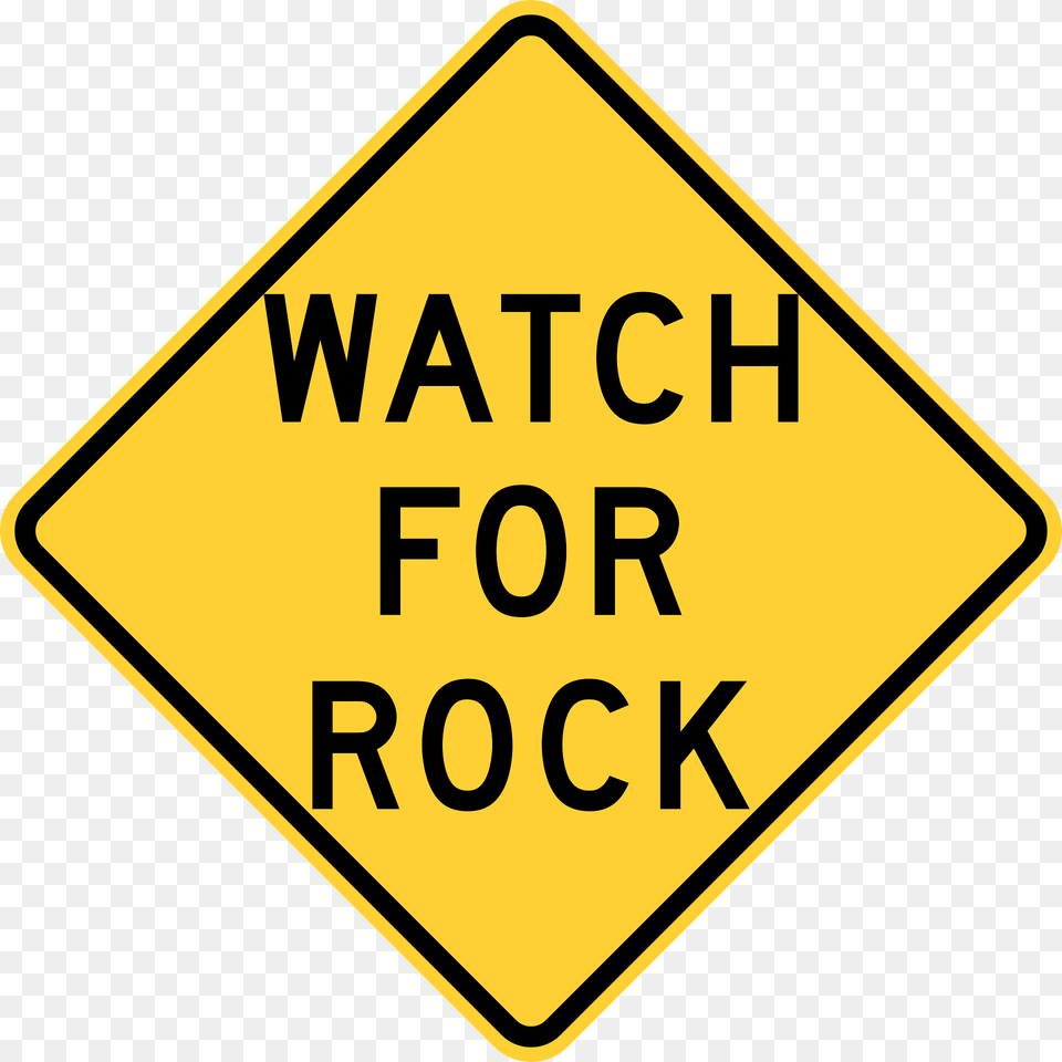 Watch For Rock Idaho Clipart, Road Sign, Sign, Symbol Png Image