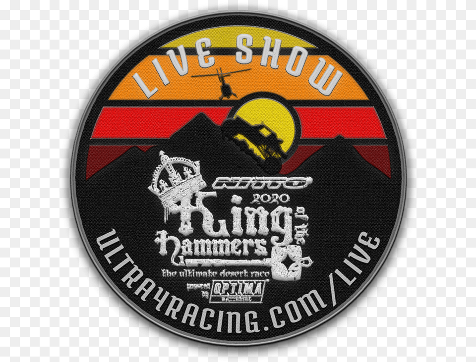 Watch King Of The Hammers 2020 Live Here Wall Clock, Badge, Logo, Symbol, Emblem Free Png