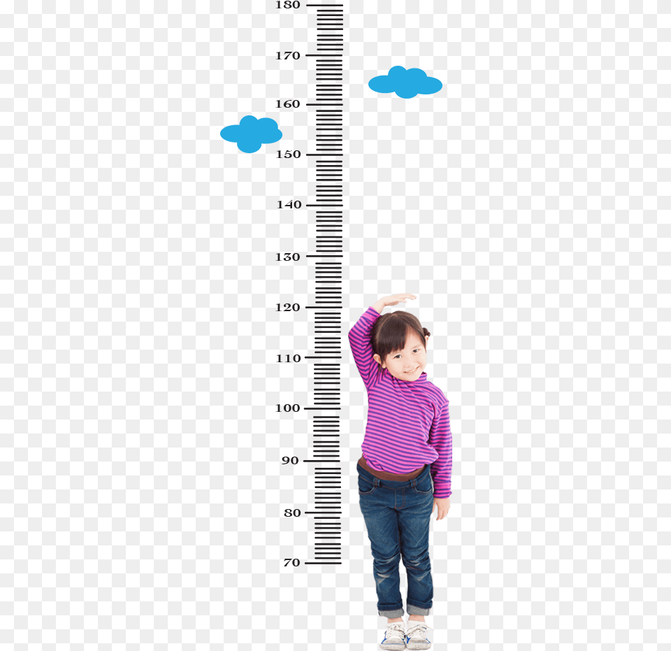 Watch Me Grow Child Height For Girl Height Measurement, Long Sleeve, Sleeve, Clothing, Jeans Free Png