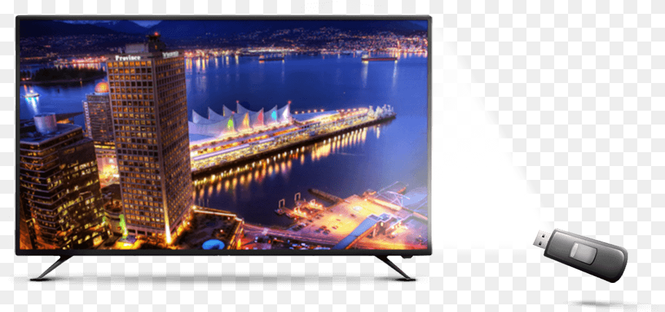 Watch Movies With Usb Night City Lake View, Waterfront, Water, Urban, Pier Free Png Download