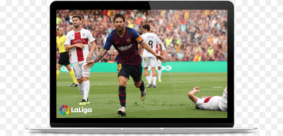 Watch On Up To 3 Devices At Once Barcelona Vs Sd Huesca, Person, People, Adult, Man Free Transparent Png