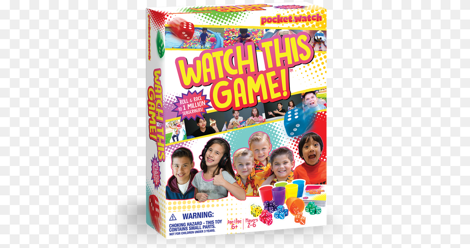 Watch This Game Box Front Game, Sweets, Person, Girl, Food Png Image