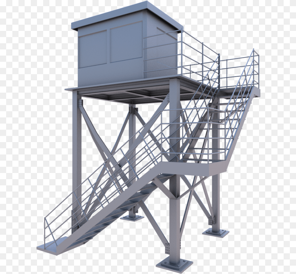 Watch Tower Watch Tower With Transparent, Architecture, Building, Handrail, House Png