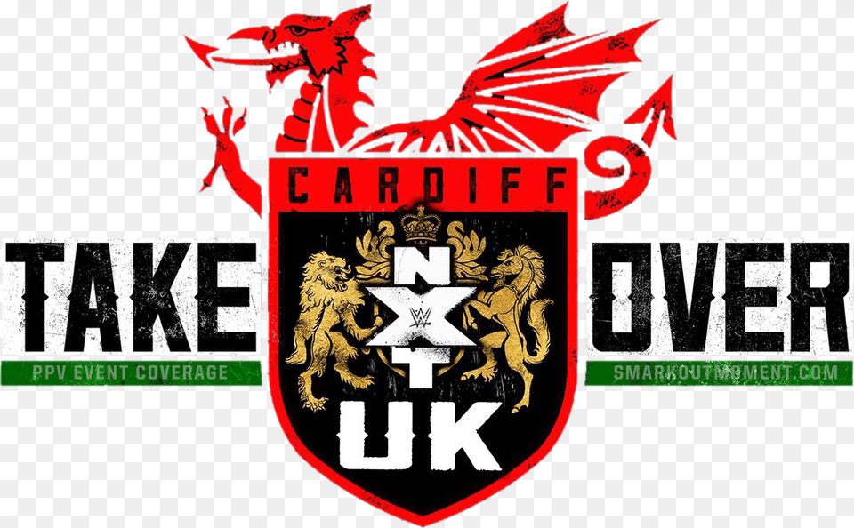 Watch Wwe Nxt Uk Takeover Nxt Uk Takeover Cardiff Logo, Emblem, Symbol Free Png